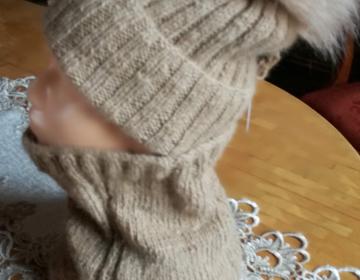 czapka z kominem 350zł